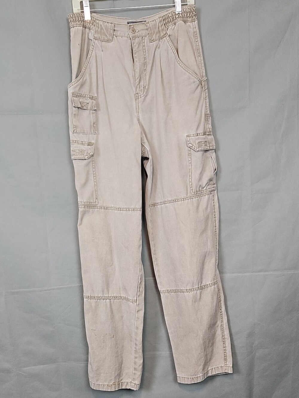 Vintage Women's Large Pockets Wide-leg Cargo Pants